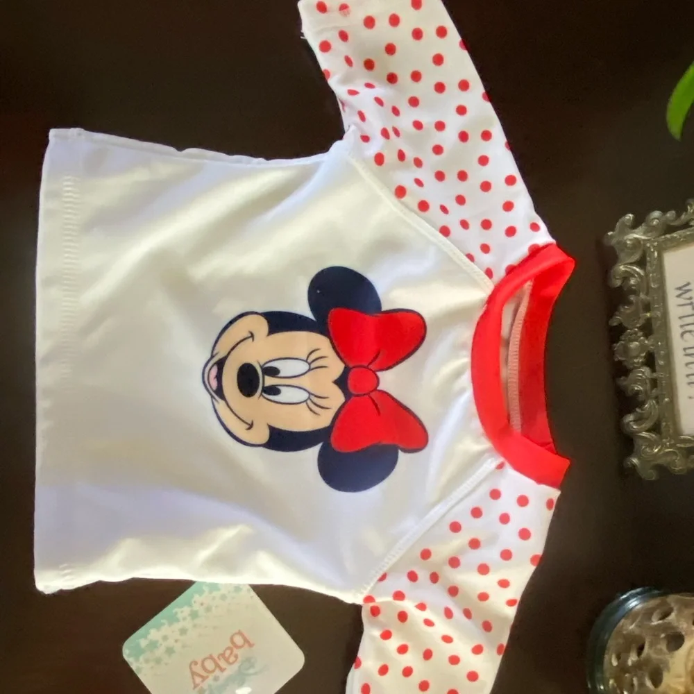 NWT Disney Baby Minnie Mouse. Two piece bathing suit sz 0-3 months - Picture 2 of 7